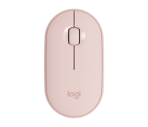 Мышь беспроводная Logitech Pebble M350 Pink розовая, оптическая, 1000dpi, 2.4GHz, USB-ресивер, бесшумная, под обе руки (910-005575)