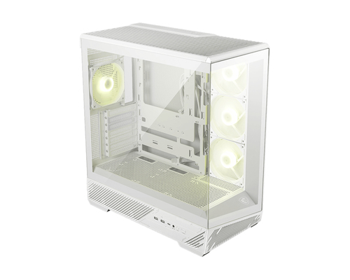 Корпус для ПК MSI MAG PANO 130R PZ White 2xUSB 3.2 Gen 1, 1xUSB 3.2 Gen2 Type-C, 3x120mm ARGB Reverse Blade Fan, 1x120mm ARGB Fan, 1 to 3 Fan PWM Splitter, Tempered Glass Window (306-7G32W21-HH9)