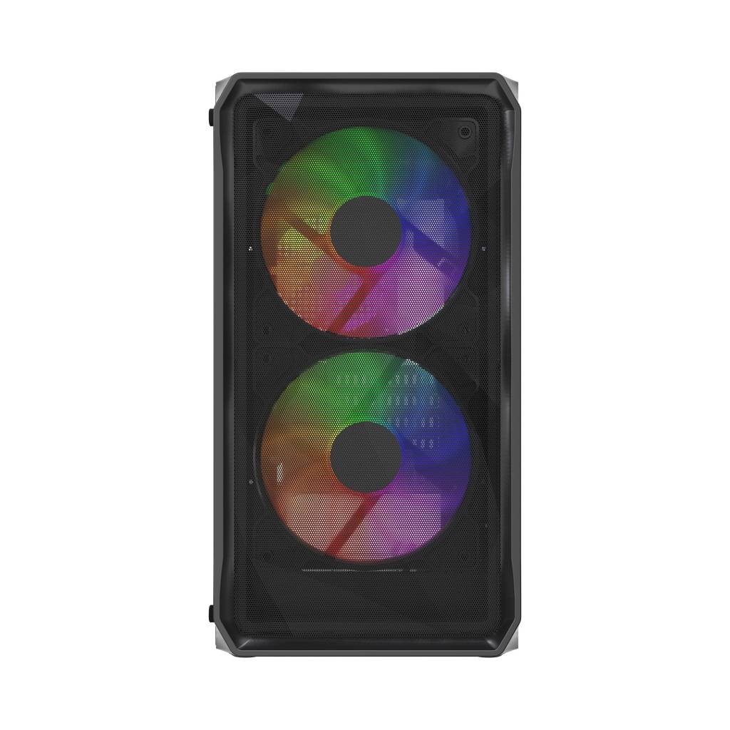 Компьютерный корпус Powercase Mistral Micro A3B ARGb, Tempered Glass, 2x 140мм ARGb PWM+1x 120мм ARGb PWM, черный, mATX (CMMAB-A3-V2)
