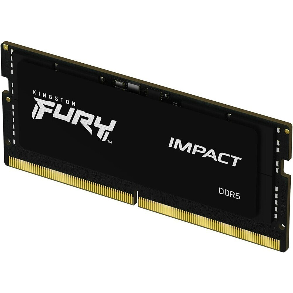 Модуль памяти Kingston - FURY Impact PnP 8Гб, SODIMM DDR5, On-Die ECC, 4800МГц, S16 (1Rx16), CL38, 1.1V, KF548S38IB-8