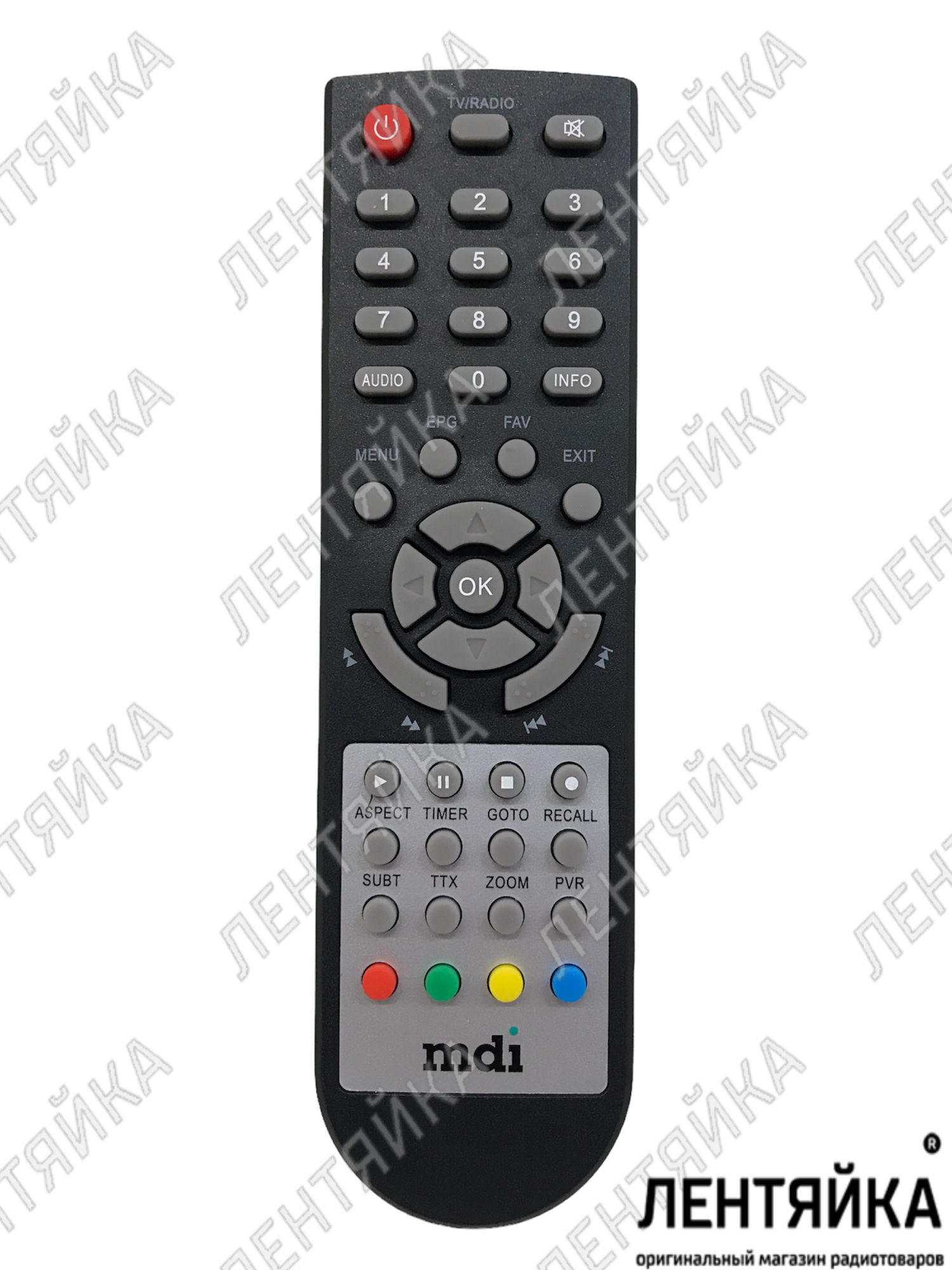 Пульт для DVB-T2 MDI DBR 501 (DBR 901)Topbox DIVISAT / selegna T90, HD80, HD860 / HOBIT FLASH