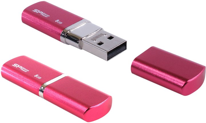 Silicon Power LuxMini 720 (SP008GBUF2720V1H)  USB2.0  Flash  Drive 8Gb  (RTL)
