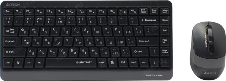A4Tech Fstyler Wireless FGS1110Q Grey (Кл-ра, USB, FM+Мышь, 4кн,  Roll, USB, FM)