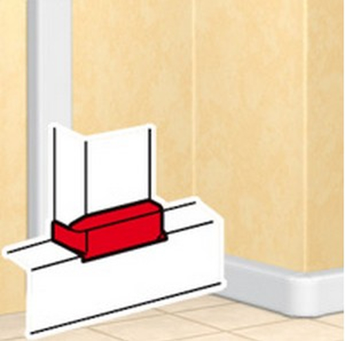 Legrand 010735 Отвод плоский на кабель-канал шириной 80 мм - для односекционных кабель-каналов DLP 35х80/105, 50х80/150 - белый