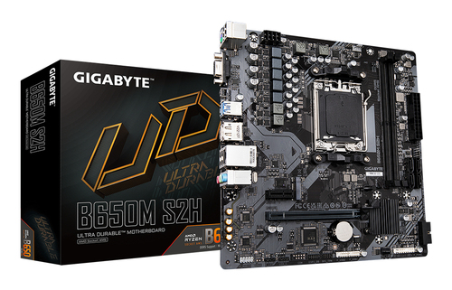 Материнская плата/ MB GIGABYTE AMD B650 sAM5, 2xDDR5(96GB), D-SUB/HDMI 2.1/DP, 1xPCIe 4.0x16, 1xPCIe 3.0, 1xLAN, 4xSATA 6Gb/s, 1xM.2, 2xUSB 3.2, 4xUSB 2.0, 1xPS/2, mATX