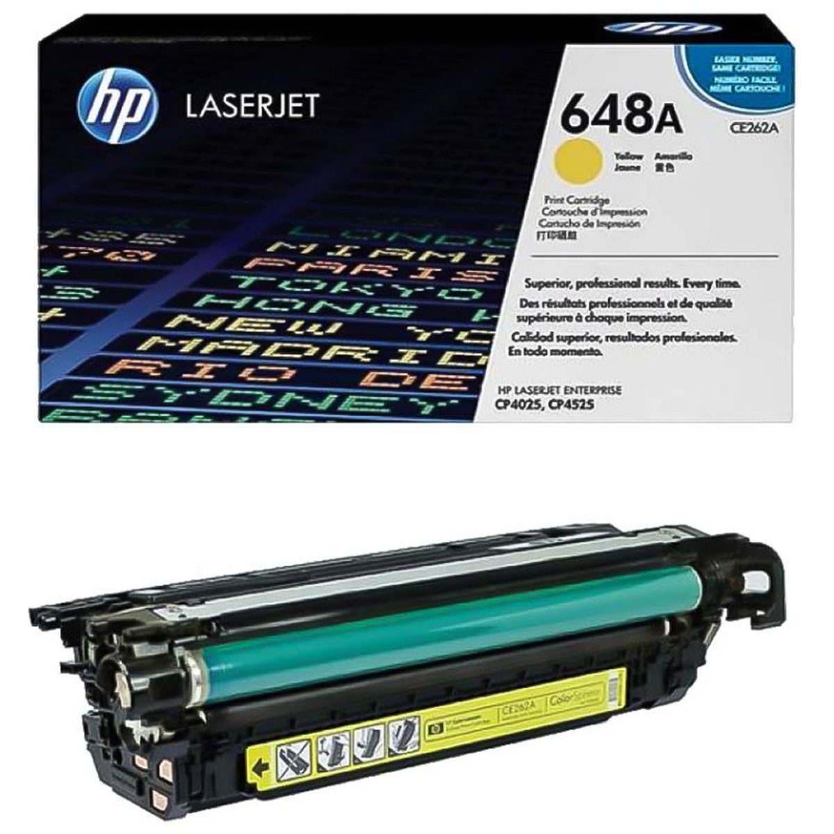 Лазерный картридж HP CE262A, желтый, 11100 стр.