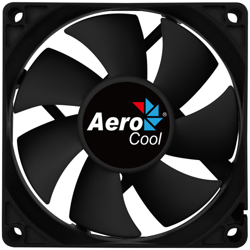 <092367> Вентилятор для корпуса 120mm Aerocool Force 12 Black (3-pin/4-pin, 120х120х25мм, 23.7дБ, 1000об/мин) [4718009157989]