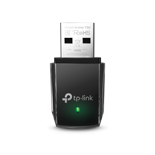 TP-Link Archer T3U Двухдиапазонный мини Wi-Fi USB адаптер AC1300, до 400 Мбит/с на 2,4 ГГц + до 867 Мбит/с на 5 ГГц