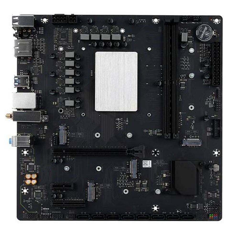 Maxsun с ЦПУ MS-MoDT 14450HX D4 WIFI 14450HX, SoC, 2*DDR4, 1*PCIEx16, 1*PCIEx4, 1*PCIEx1, 4*M.2, 6*USB3.2Gen1, 7*USB2.0, 8*SATA3.0, 1G, DP, HDMI, M-ATX, RTL