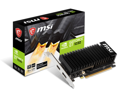 Видеокарта MSI PCI-E GT 1030 2GHD4 LP OC nVidia GeForce GT 1030 2048Mb 64bit DDR4 1189/2100/HDMIx1/DPx1/HDCP Ret low profile