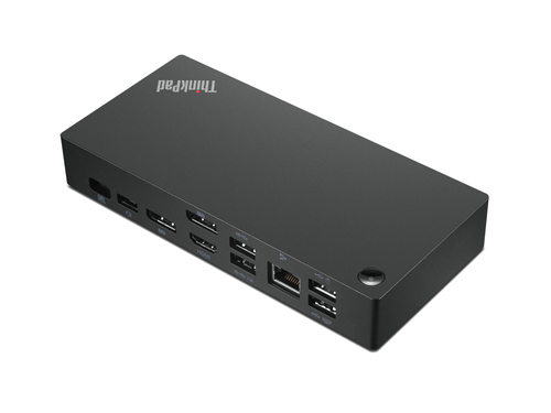 Порт-репликатор Lenovo - ThinkPad Universal USB-C Dock, USB Type C, 90W, 2-DP, 1-HDMI, 1-RJ45, 2-USB2.0 Type A, 3-USB3.0 Type A, 1-audio, 40AY0090EU