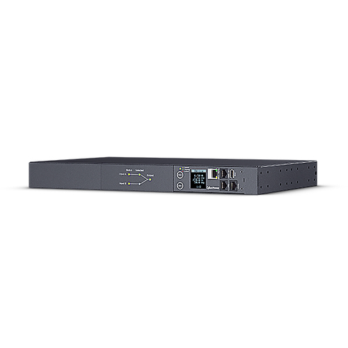 PDU44005 - Блок распределения питания, ATS CyberPower, PDU44005 (240), Серия Switched ATS, Входной разъем IEC C20 x2, Выходной разъем IEC C19 x 2/IEC C13 x 8, Длина кабеля 3,05 м, Высота: 1U