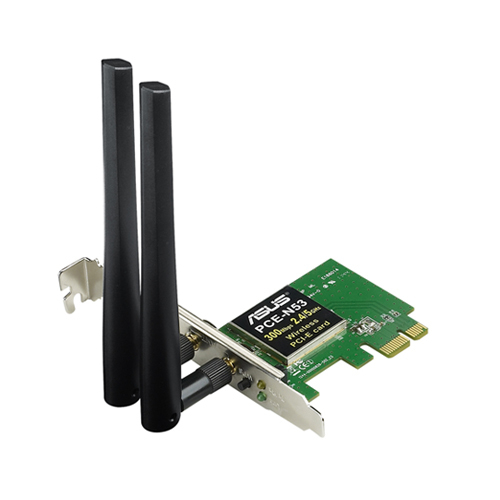 ASUS <PCE-N53> Dual-Band Wireless PCI-E Adapter  (802.11a/b/g/n, PCI-Ex1, 300Mbps)