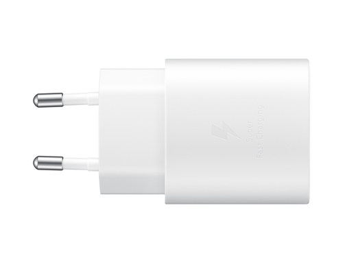 Samsung <EP-TA800XWEGWW> Зарядное устройство USB (Вх. AC100-240V, Вых. DC5V/9V/12V, USB-C,  25W, кабель USB-С)