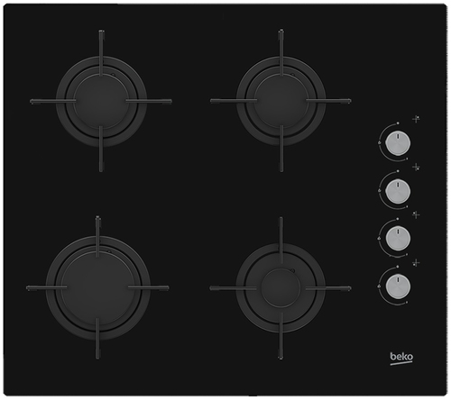Газовая варочная поверхность Beko HILG64120S, 4 конфорки, закаленное стекло, 7400 Вт