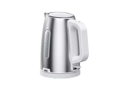 Чайник электрический Braun WK1500WH 1.7л. 2200Вт  сталь/белый корпус: металл/пластик