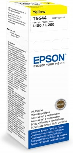 Контейнер с чернилами Epson T66444A для Epson Photo L100\L200\L210\L300\L355 70мл. Yellow (ориг.)