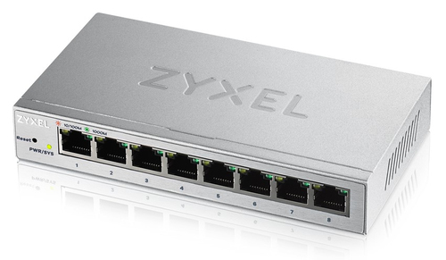 Коммутатор Smart L2 Zyxel GS1200-8, 8xGE, настольный, бесшумный, с поддержкой VLAN, IGMP, QoS и Link Aggregation