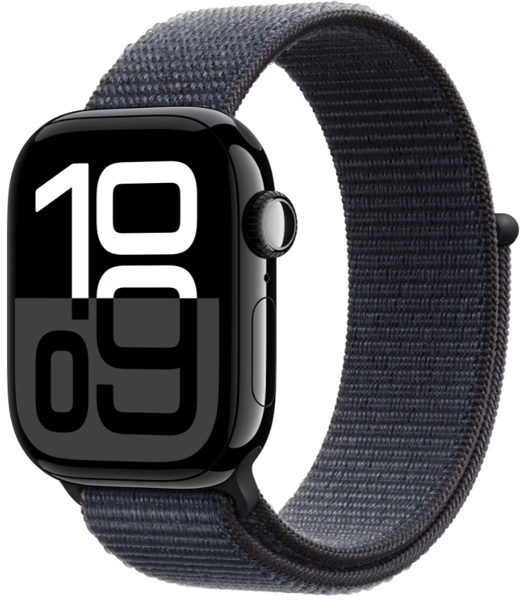 Apple Watch Series 10 42 мм, Aluminium Case GPS, Sport Loop, Black