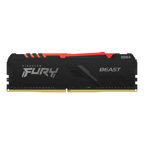 Модуль памяти Kingston 8GB 2666МГц DDR4 CL16 DIMM FURY Beast RGB