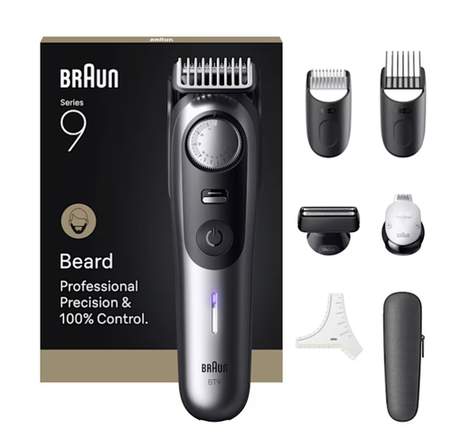 Триммер Braun BT9520 серебристый (насадок  в  компл:4шт)