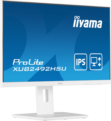 IIYAMA XUB2492HSU-W5 Монитор LCD 23.8''  16:9 (FHD) IPS,nonGLARE,/m2,4ms,VGA,,DP,-,,Pivot,,Swivel,,3Y,White