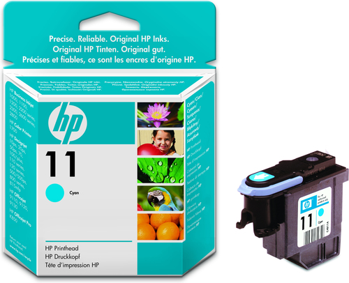 Картридж HP 11 Cyan для Designjet 10ps/20ps/50ps/70/100/100 Plus/110/110nr Plus/111/120/120nr Color Inkjet CP1700 series Business Inkjet 2600 series/1000/1100series/1200series/2200series/2300series/2800series/2230/2280 Officejet 9110/9120/9130/K850 series 28 ml (2350 стр) ( C4836A )