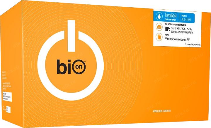 Bion CF401X Картридж HB-CF400X для HP CLJ M252/252N/252DN/252DW/277n/277DW, №201X (2'300  стр.)  Голубой