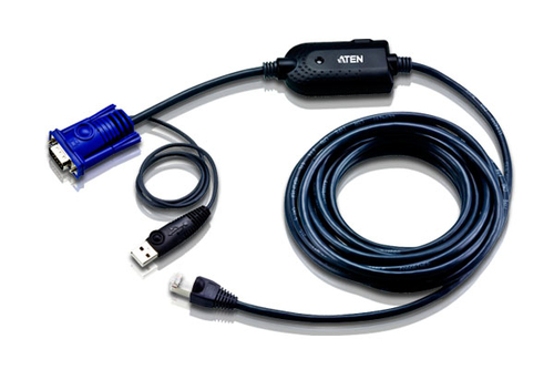 Модуль удлинителя, SVGA+KBD+MOUSE USB,   4.5 метр., для подкл. комп. к перекл. KH15xxA/KH15xxAi/KL15xxA/KH25xxA, макс.разреш. 1600х1200, RJ45+HD-DB15+USB A-тип, Female+2xMale, без Б.П., (DDC2B)/ USB CPU Module/cat 5 cable for KH2516A