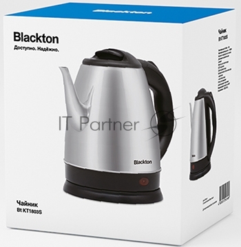 Чайник электрический Blackton Bt KT1804S черный/стальной