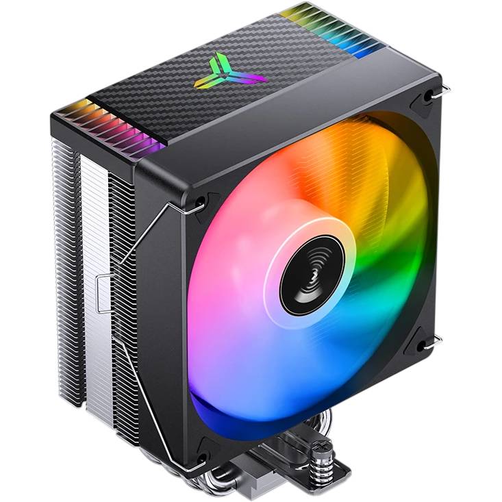 Кулер для процессора/ CPU Cooler JONSBO CR-1000MAX V2 ARGB (230W, 4-pin PWM, 157mm, Al/Cu, 6x6mm, ARGB, 1x120mm, 70.8CFM, 33.2dBA, 1800RPM, S: 1851/1700/1200/115X, AM4/AM5 Black)