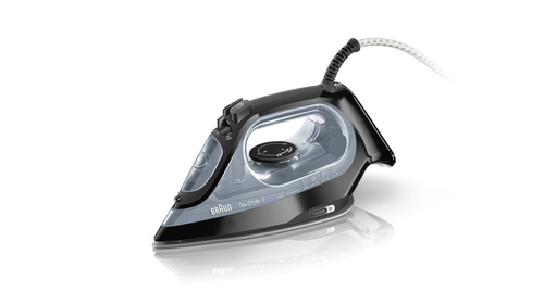 Braun Утюг Braun TexStyle 3 SI3055BK серый (2400 Вт/ подошва - антипригарное покрытие/ паровой удар - 180 г/мин/ 2 м/ автоотключение)