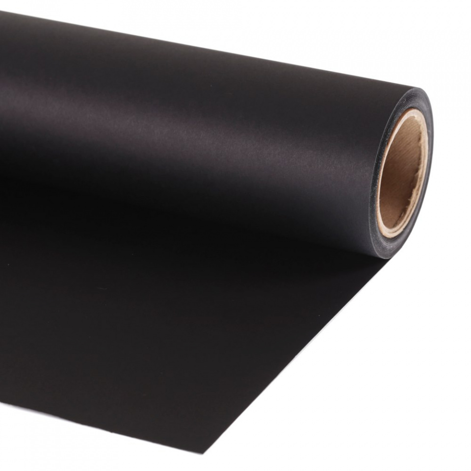 Colorama LL CO568 1,35 х 11,0 м, цвет BLACK Фон бумажный
