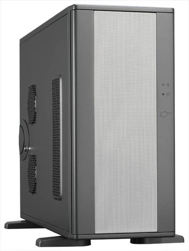 Miditower Chieftec CH-01B-B-SL Black-Silver E-ATX 450W  (24+4+6пин), с дверцей