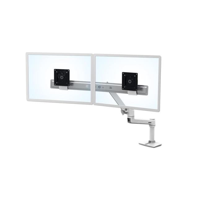 45-489-216 Ergotron LX настольный кронштейн для  двух мониторов белый