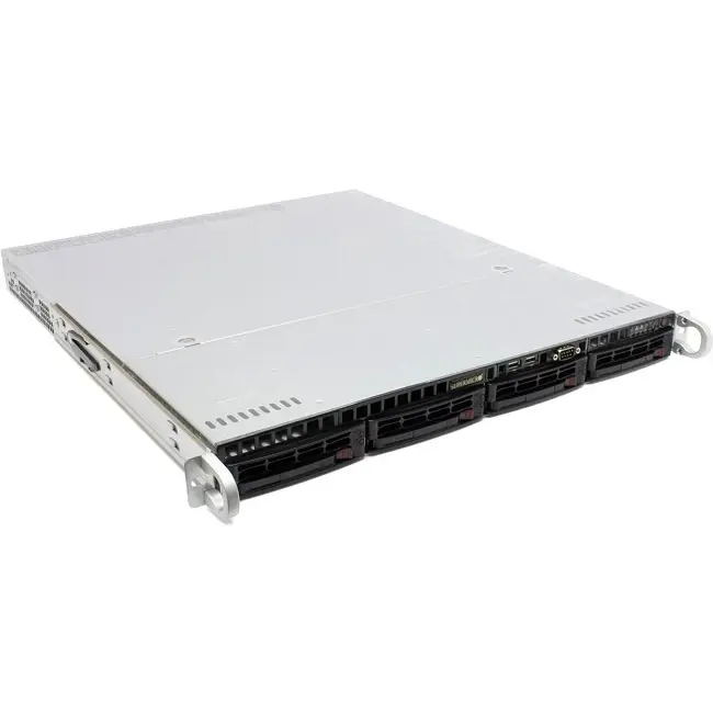 Server Case SuperMicro <CSE-815TQC-R706CB>Black 4xHotSwap SAS/SATA, WIO 750W HS  1U  RM