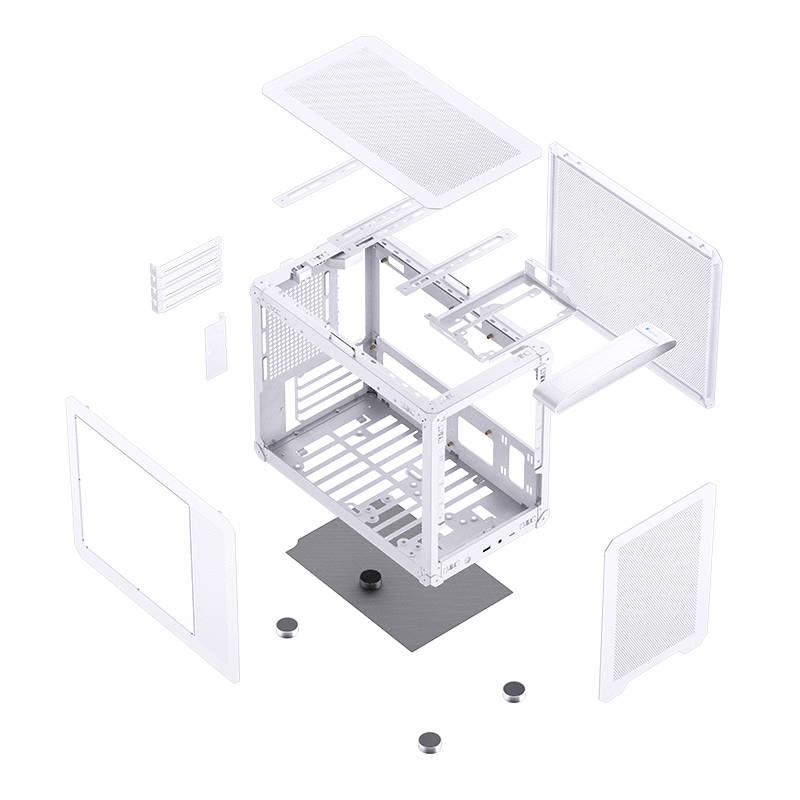 JONSBO C6 MAX White, mini-ITX, mATX, белый