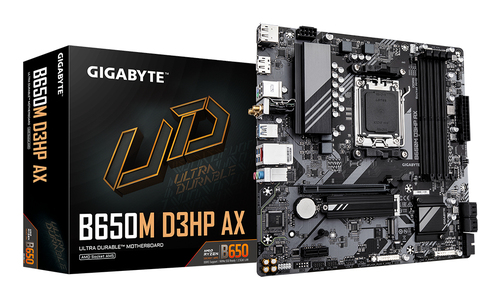 Материнская плата/ MB GIGABYTE AMD B650 sAM5, 4xDDR5(192GB), HDMI 2.1/2xDP, 1xPCIe 4.0x16, 1xPCIe 3.0, 1xLAN (2.5GbE), Wi-Fi, BT, 4xSATA 6Gb/s, 2xM.2, 1xUSB-C, 3xUSB 3.2, 2xUSB 2.0, 1xPS/2, mATX
