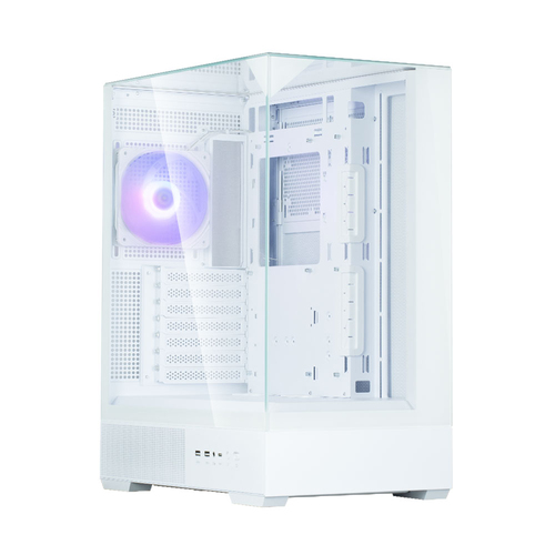 Корпус для ПК Zalman - P40 Prism, mITX, mATX, ATX, 3х2.5", 2х3.5", 2xUSB3.0, Midi Tower, без БП, цвет белый, P40 Prism White