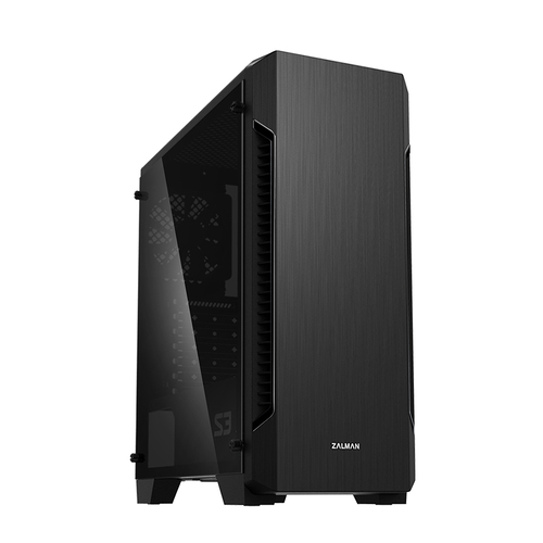 Корпус для ПК Zalman - S3 TG, mITX, mATX, ATX, 2х2.5", 2х3.5", 2xUSB2.0, 1xUSB3.0, Midi Tower, без БП, цвет чёрный, S3 TG