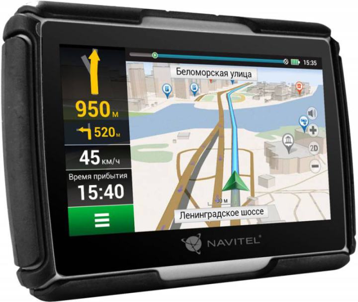 Навигатор Автомобильный GPS Navitel G550 Moto 4.3" 480x272 8Gb  microSD черный Navitel