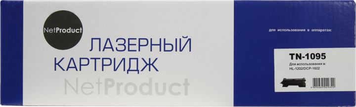 Тонер-картридж NetProduct (N-TN-1095) для Brother HL-1202/DCP1602, 1,5K