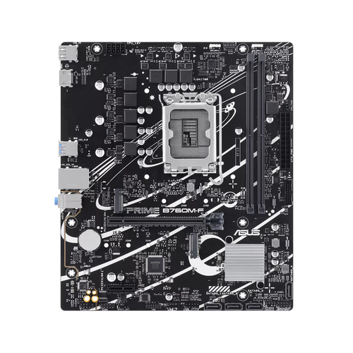 Материнская плата ASUS PRIME B760M-F, LGA 1700, Intel B760, 2xDDR5, 4xSATA, 2xM.2, 1xPCIe 4.0 x16, 1xPCIe 3.0 x1, 1xHDMI, 1x1Gb LAN, 4xUSB-A 5Gbps, 2xUSB-A 2.0, 7.1, mATX