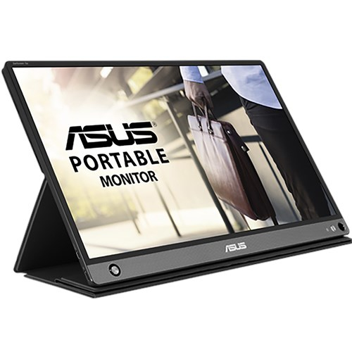 Монитор Asus - ZenScreen MB16AHP, 15.6", 16:9, IPS, 250cd/m², 700:1, 1920x1080 (Full HD), speakers, цвет серый, 90LM04T0-B01170