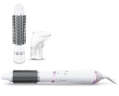 Фен-расческа PHILIPS HP8662/00, 800 Вт, 3 режима, 3 насадки, ионизация, белый