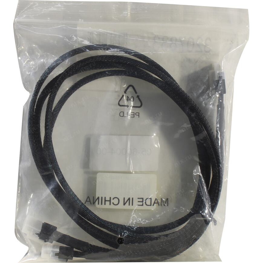 Кабель данных Broadcom - Slimline, SFF-8654 (x8) -> 2xSFF-8654 (x4) + SFF-9402, 1 м, 05-60004-00