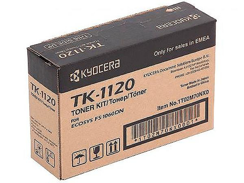 Картридж лазерный Kyocera TK-1120 (1T02M70NX0/1T02M70NXV/1T02M70NX1) черный для FS-1060DN/1025MFP/1125MFP 3000 стр.