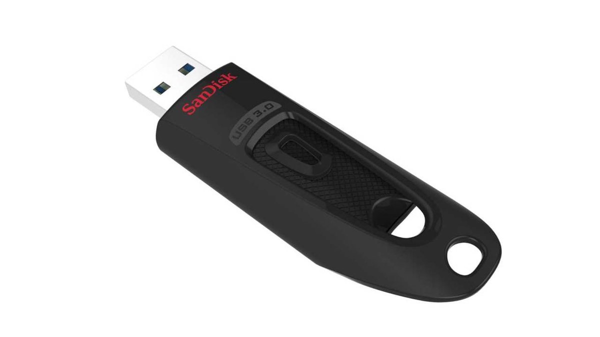 USB накопитель SanDisk - Ultra, USB Type A (USB 3.2 Gen 1), 64 ГБ, read speed-100MB/s, цвет чёрный, SDCZ48-064G-U46