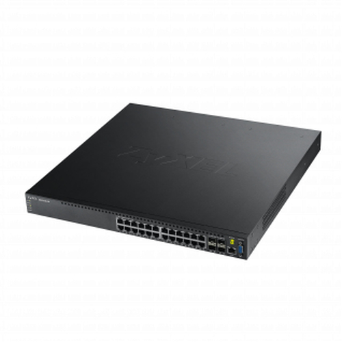 ZyXEL XGS3700-24 Управляемый коммутатор L2+ Gigabit Ethernet с 24 разъемами RJ-45 и 4 слотами 10G SFP+