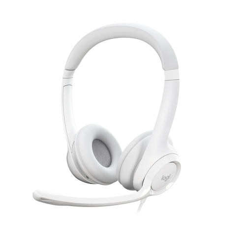 Наушники с микрофоном Logitech H390 белый 1.9м накладные USB оголовье (981-001286)
